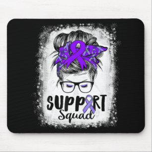 Support Squad Messy Bun Lila Warrior Epilepsy A Musmatta