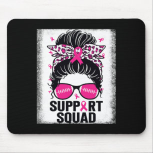 Support Squad Messy Bun Rosa Breast Cancer Awarene Musmatta