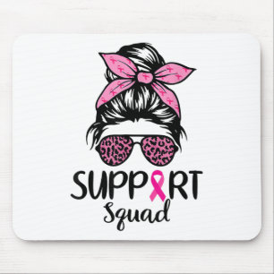 Support Squad Messy Bun Rosa Breast Cancer Awarene Musmatta