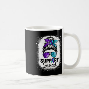 Support Squad Messy Bun Suicide Prevention Awarene Kaffemugg