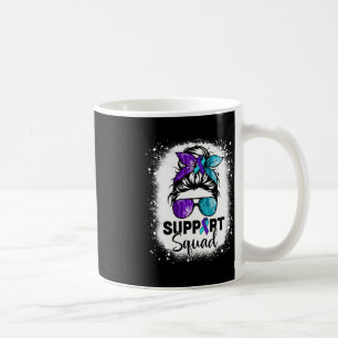 Support Squad Messy Bun Suicide Prevention Awarene Kaffemugg