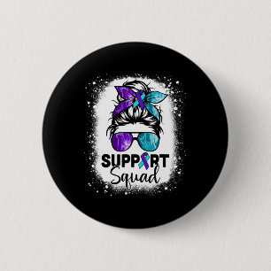 Support Squad Messy Bun Suicide Prevention Awarene Knapp