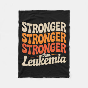 Support Squad Orange Ribbon Leukemi Blood Cancer Fleecefilt