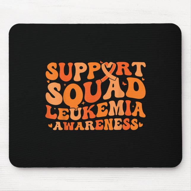 Support Squad Orange Ribbon Leukemi Blood Cancer Musmatta (Framsidan)