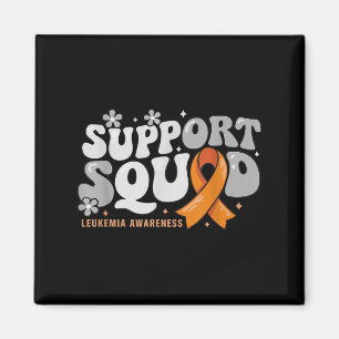 Support Squad Orange Ribbon Leukemia Awareness Kri Magnet