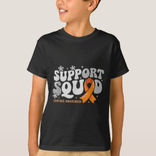 Support Squad Orange Ribbon Leukemia Awareness Kri T Shirt