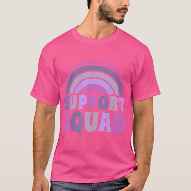 Support Squad Pancreatic Awareness Pancreatic Canc T Shirt (Framsida)