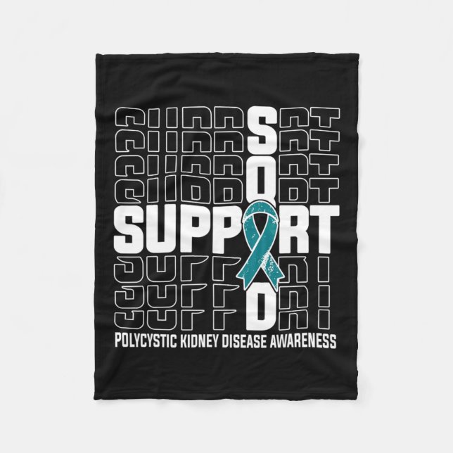 Support Squad Polycystic Kidney Disease Fleecefilt (Framsidan)