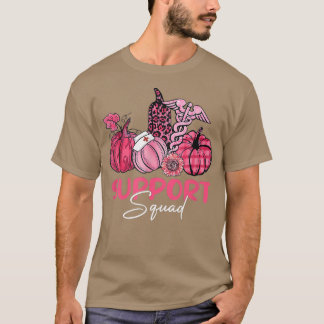 Support Squad pumpkin-band Breast Cancer Awarene T Shirt