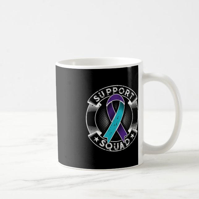 Support Squad Ribbon Suicide Prevention Awareness Kaffemugg (Höger)