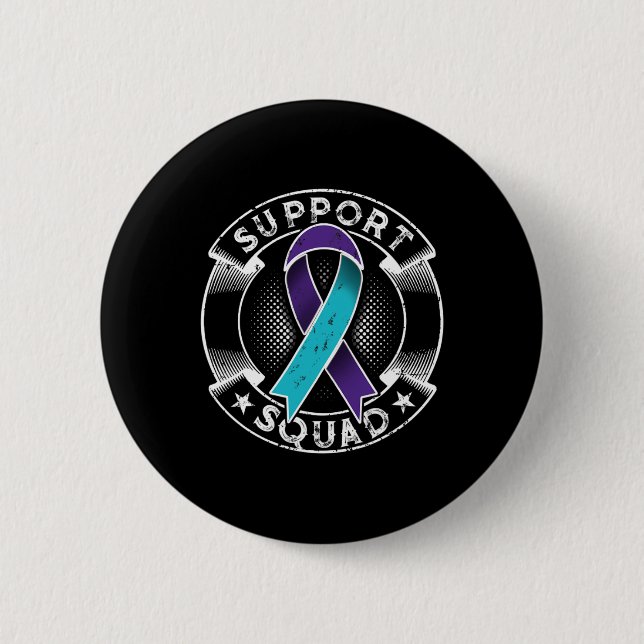Support Squad Ribbon Suicide Prevention Awareness Knapp (Framsida)
