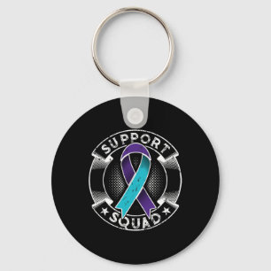 Support Squad Ribbon Suicide Prevention Awareness Nyckelring