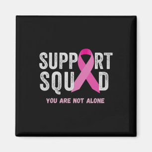Support Squad Rosa Ribbon Breast Cancer Awareness Magnet
