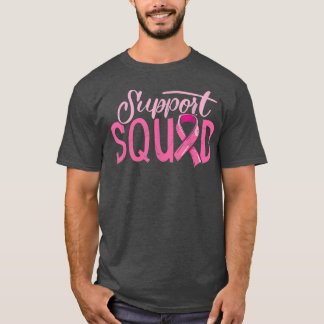 Support Squad Rosa Ribbon Breast Cancer Awareness T Shirt