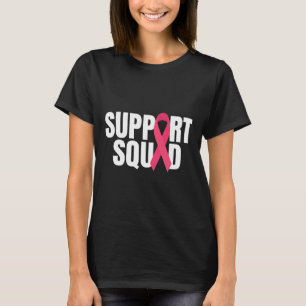 Support Squad Rosa Ribbon Breast Cancer Awareness T Shirt