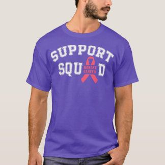 Support Squad Rosa Ribbon Breast Cancer Awareness T Shirt