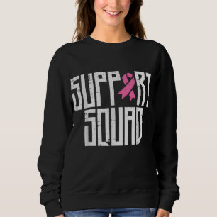 Support Squad Rosa Ribbon Family Breast Cancer Awa T Shirt