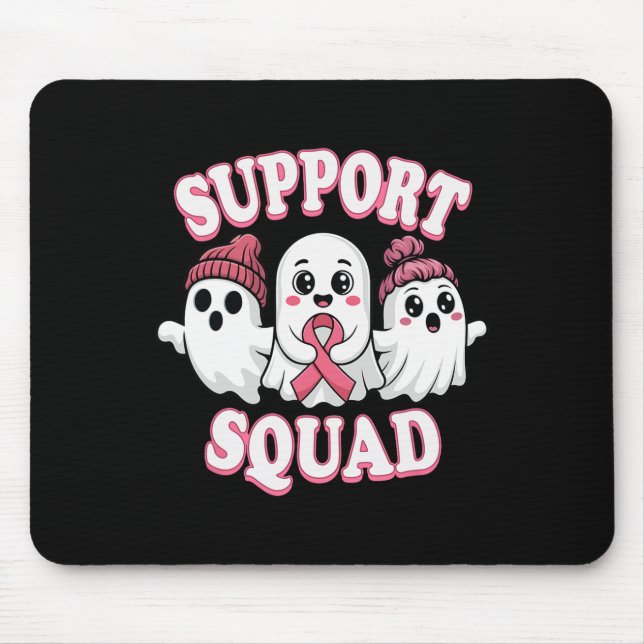 Support Squad Rosa Ribbon Ghost Breast Cancer Awar Musmatta (Framsidan)