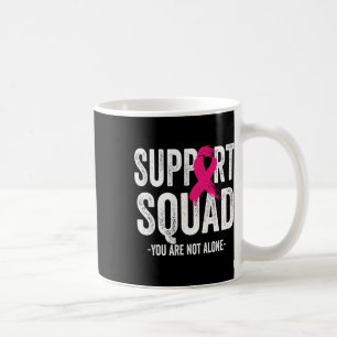 Support Squad Rosa Ribbon Warrior Breast Cancer Aw Kaffemugg