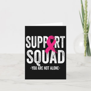 Support Squad Rosa Ribbon Warrior Breast Cancer Aw Kort