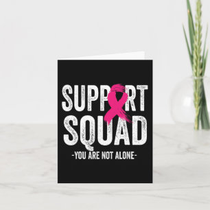 Support Squad Rosa Ribbon Warrior Breast Cancer Aw Kort