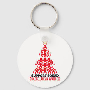 Support Squad Sickle Cell Anemia Awareness Träd Ri Nyckelring