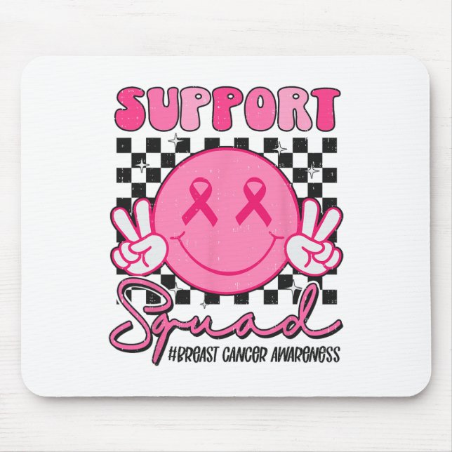 Support Squad Smile Ansikte Breast Cancer Awarenes Musmatta (Framsidan)