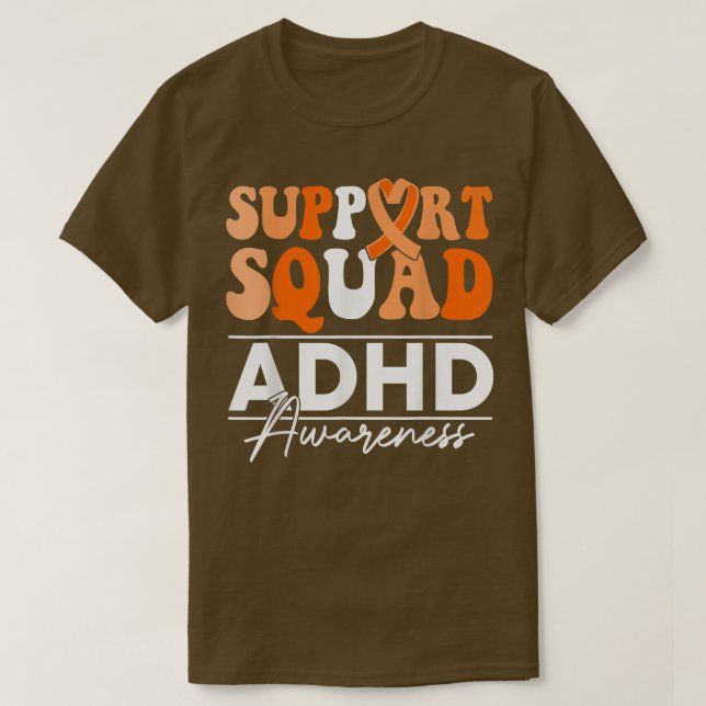 Support Squad Solros Hair Butterfly ADHD Awaren T Shirt (Design framsida)