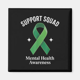 Support Squad Solros Hair Mental Health Awarene Magnet