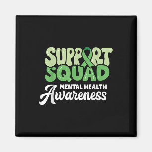 Support Squad Solros Hair Mental Health Awarene Magnet