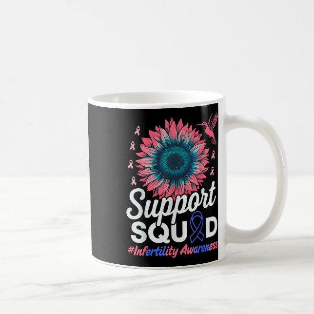 Support Squad Solros Warrior Infertility Awaren Kaffemugg (Höger)