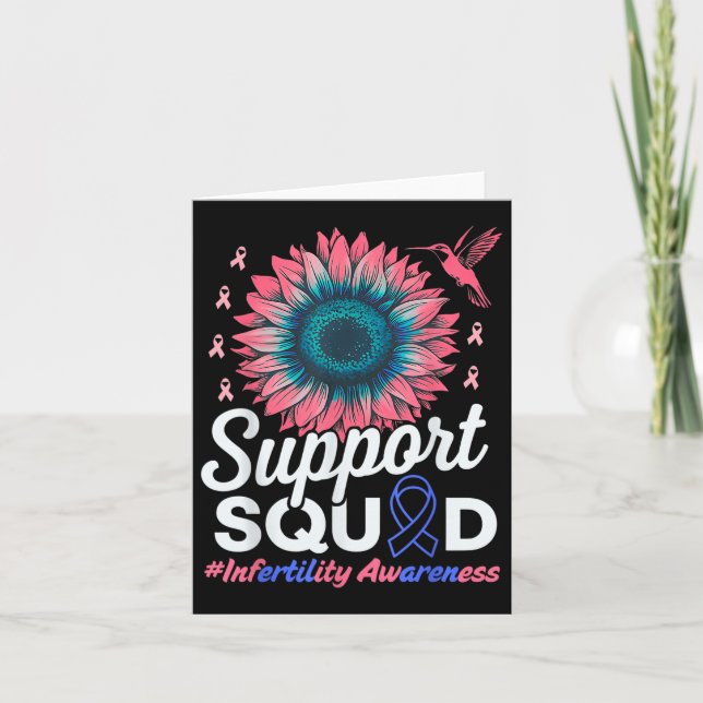 Support Squad Solros Warrior Infertility Awaren Kort (Framsida)