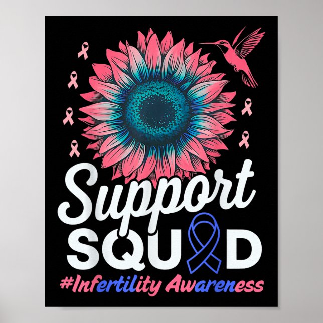Support Squad Solros Warrior Infertility Awaren Poster (Framsidan)