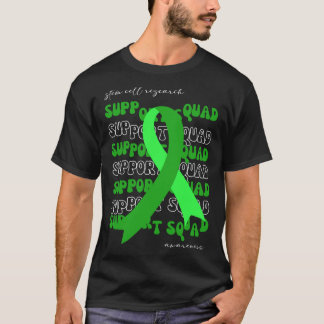 Support Squad Stem Cell Research Awareness Ribbon T Shirt