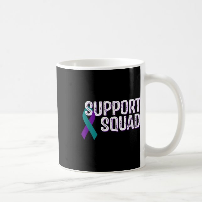 Support Squad Suicide Prevention Awareness Ribbon Kaffemugg (Höger)