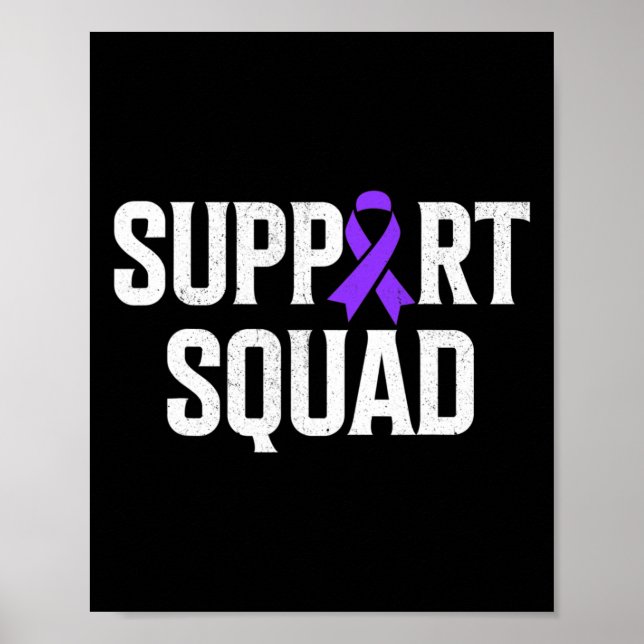 Support Squad Support Pancreatic Cancer Awareness Poster (Framsidan)