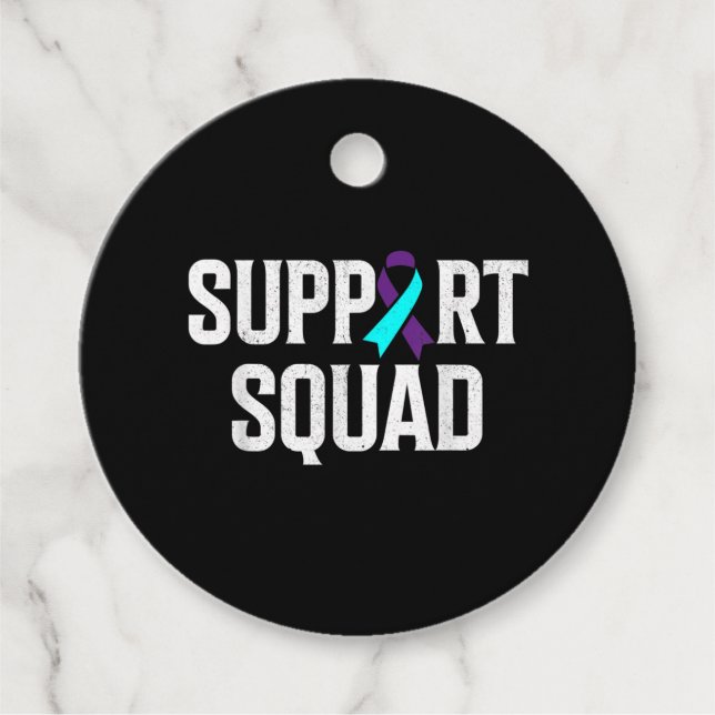 Support Squad Support Suicide Prevention Awareness Gåvor Etiketter (Framsida)