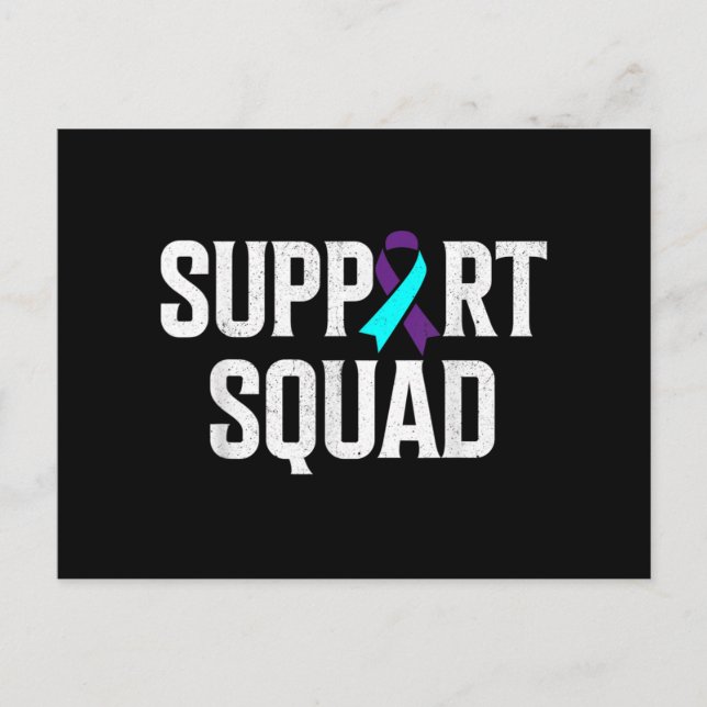 Support Squad Support Suicide Prevention Awareness Helg Vykort (Framsida)