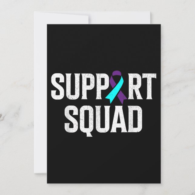 Support Squad Support Suicide Prevention Awareness Inbjudningar (Framsida)