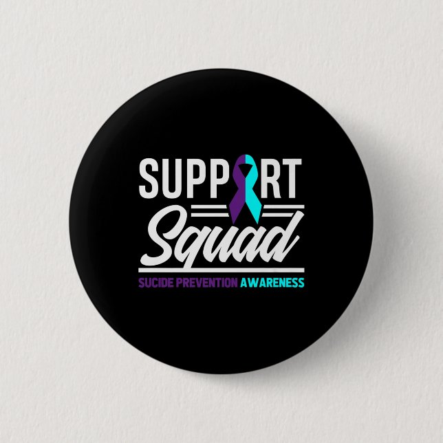 Support Squad Support Suicide Prevention Awareness Knapp (Framsida)