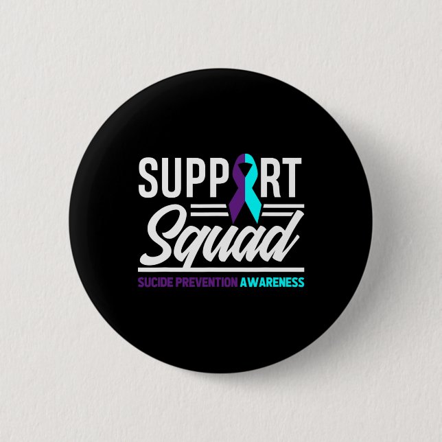 Support Squad Support Suicide Prevention Awareness Knapp (Framsida)