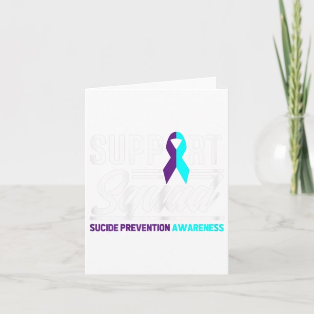 Support Squad Support Suicide Prevention Awareness Kort (Framsida)