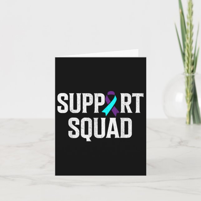 Support Squad Support Suicide Prevention Awareness Kort (Framsida)