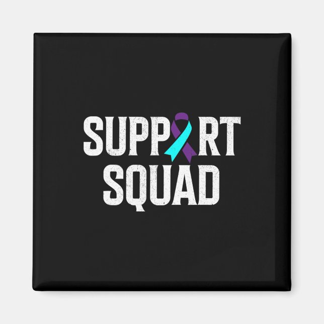 Support Squad Support Suicide Prevention Awareness Magnet (Framsidan)