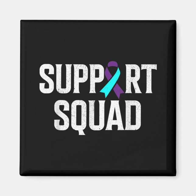 Support Squad Support Suicide Prevention Awareness Magnet (Framsidan)