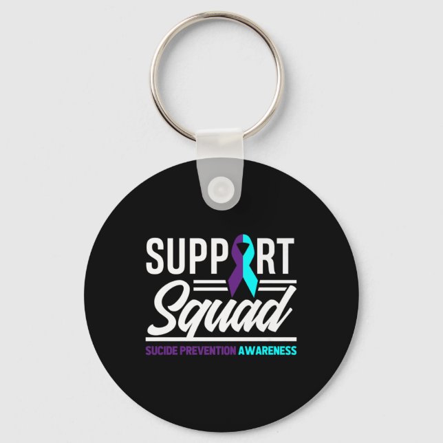 Support Squad Support Suicide Prevention Awareness Nyckelring (Framsida)