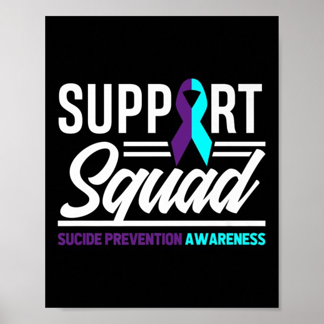 Support Squad Support Suicide Prevention Awareness Poster (Framsidan)