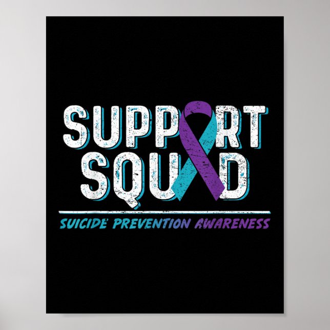 Support Squad Support Suicide Prevention Awareness Poster (Framsidan)