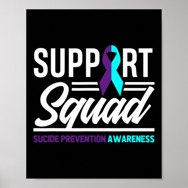 Support Squad Support Suicide Prevention Awareness Poster (Framsidan)