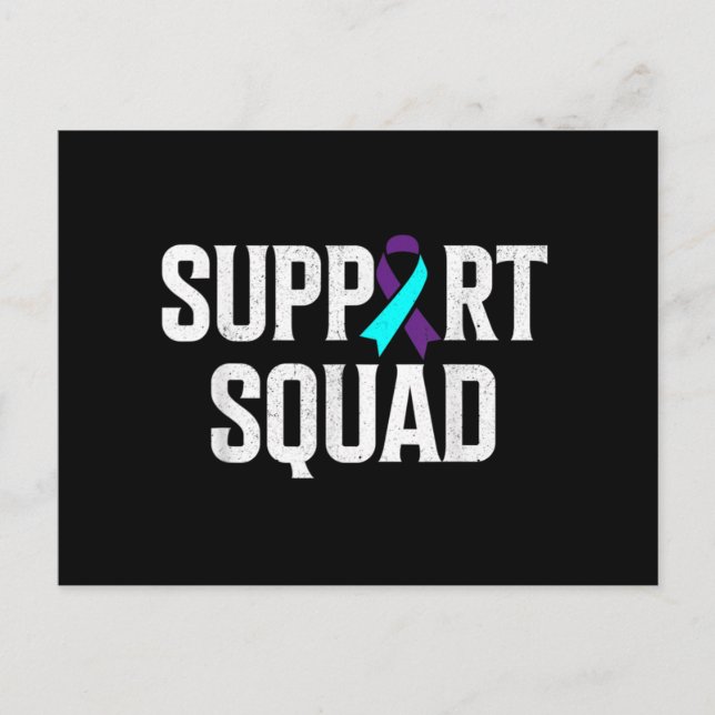 Support Squad Support Suicide Prevention Awareness Vykort (Framsida)
